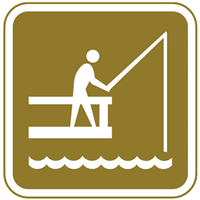 FISHING TOURIST SIGN 
