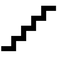 STAIRS TOURIST SYMBOL 