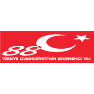 Türkiye Cumhuriyeti 88. yıl logosu 